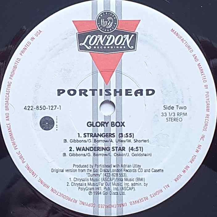 422 850 127-1 Glory box Portishead Label